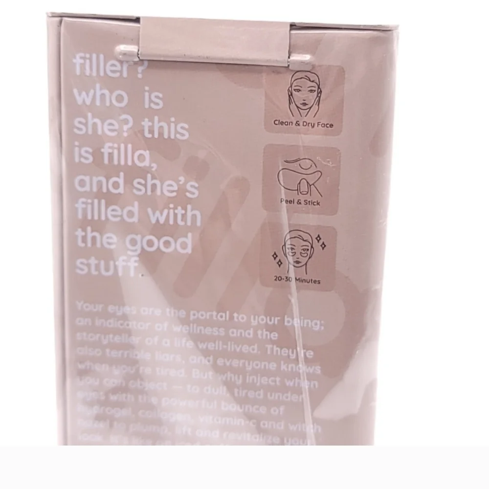 NIB Dew Of The Gods Filla Under Eye Collagen Pads 10 Sets - Sealed